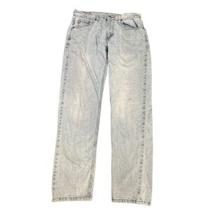 Levi’s 502 Regular Taper Jeans W30 L32 Light Wash Vintage Distressed Denim